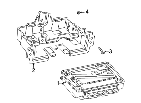 2021 Buick Envision Electrical Components MODULE ASM-SERIAL DATA GATEWAY Diagram for 13542886