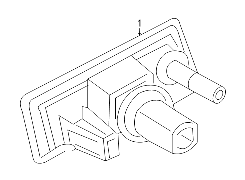 2009 Chrysler 300 Side Marker & Signal Lamps Lamp-Side Marker Diagram for 4805861AA