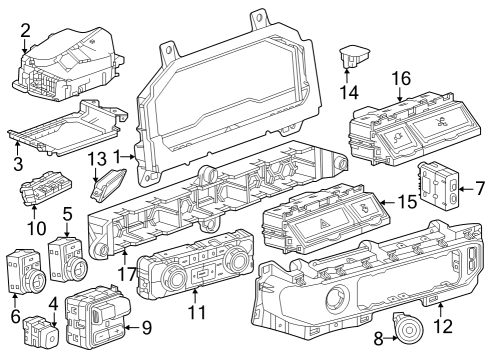 Daytime Running Lamps DISPLAY ASM-HD UP Diagram for 85635922
