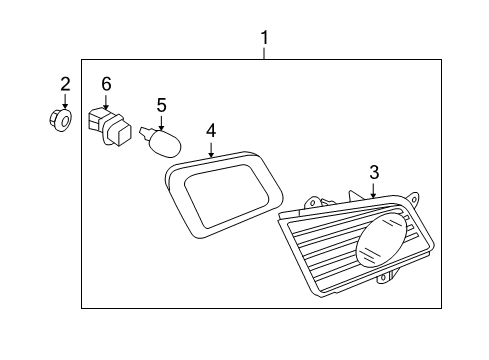2009 Infiniti M45 Bulbs Lamp Assembly-Rear Combination LH Diagram for 26555EJ75B