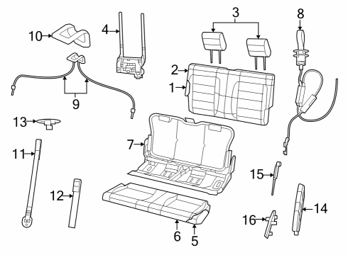Rear Seat Components MECHANISM-MECHANISM Diagram for 68515598AA