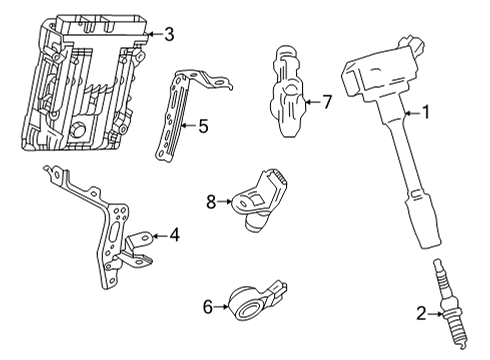 Ignition System Spark Plug Diagram for 9091901295