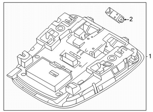 Overhead Console Lamp Assembly-Overhead C Diagram for 92800R5000GYT