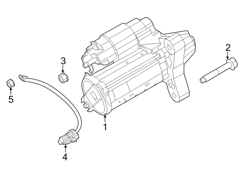 2020 Nissan Sentra Starter Motor Assy-Starter Diagram for 233006LB1A