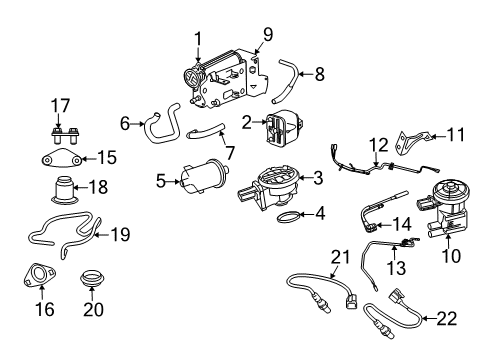 2008 Dodge Ram 1500 EGR System Valve-EGR Diagram for 53034194AD