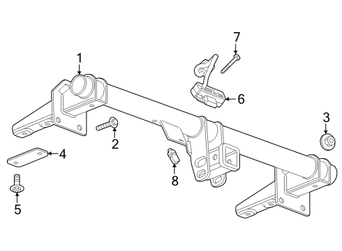 Trailer Hitch Components Harness Diagram for 84601749