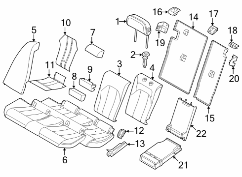 Rear Seat Components Fillister Head Screw Diagram for 07149148299