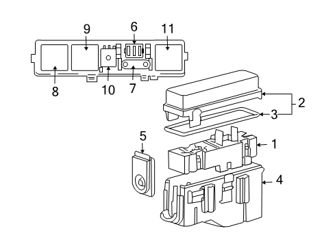 2010 Saab 9-3X Fuse & Relay Relay Diagram for 13171831