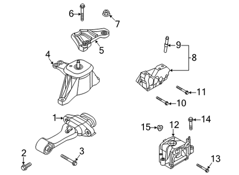 2022 Kia Sorento Automatic Transmission Filter Assembly-Oil Diagram for 463212N000