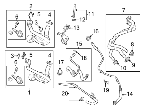 Hoses, Lines & Pipes Inlet Pipe Clamp Diagram for W527358S444