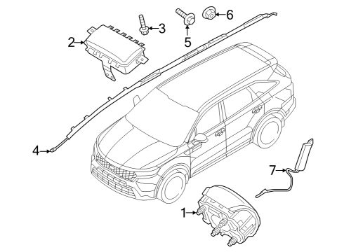 Air Bag Components SENSOR ASSY-A TYPE CRASH Diagram for 95920AA150