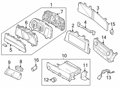 2021 Hyundai Elantra Cluster & Switches, Instrument Panel Cluster Assembly-Instrument Diagram for 94031AA120