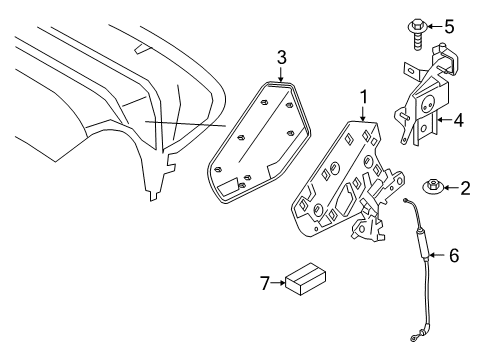 Attaching Components - Top Hex Bolt With Washer Diagram for 26127521853
