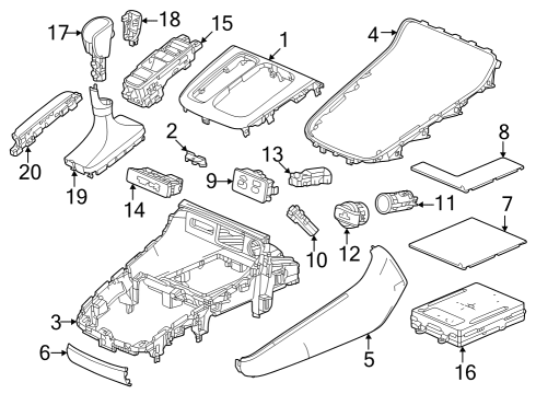 Parking Brake GEAR UNIT, MOTOR Diagram for 43020THAH00