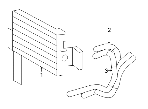 2008 Hyundai Santa Fe Trans Oil Cooler Cooler Assembly-Oil Diagram for 254602B000