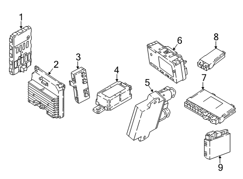 2022 BMW X3 Keyless Entry Components OUTSIDE ANTENNA, COMFORT ACC Diagram for 65206832066