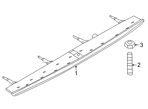 2009 BMW 128i High Mount Lamps Third Stoplamp Diagram for 63257164978