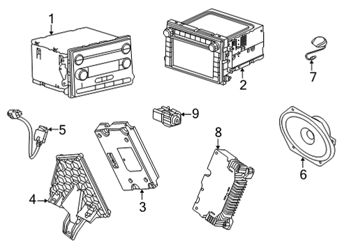 2015 Ford E-350 Super Duty Sound System Module Diagram for DR3Z14D212AA