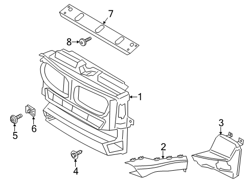 2016 BMW X3 Air Intake Air Duct, Oil Cooler, Right Diagram for 51747210488