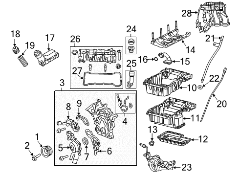 2020 Jeep Cherokee Intake Manifold Manifold-Intake Diagram for 5281833AA