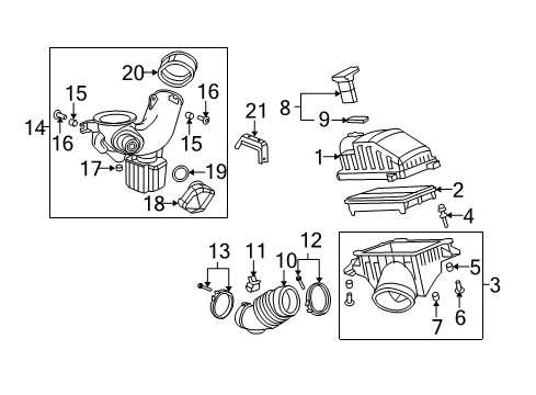 2007 Acura MDX Powertrain Control Sensor, Rear Secondary Oxygen Diagram for 36542RYEA01