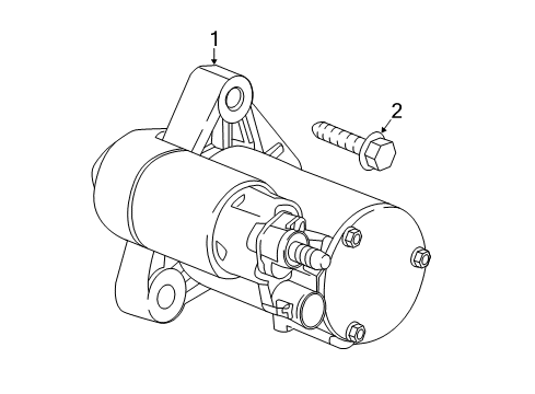 2019 GMC Canyon Starter Starter Diagram for 12678752