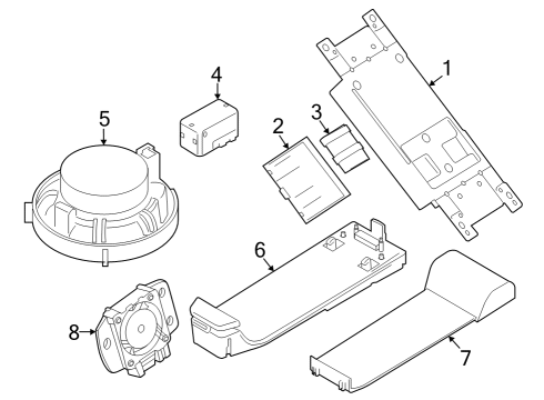Communication System Components Base Plate Diagram for 84109292893