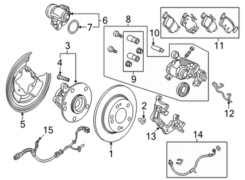 Rear Brakes HARNESS, R- EPB Diagram for 47510T20A01