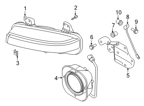 2022 Ford Police Interceptor Utility Signal Lamps Siren Diagram for DG1Z19G403A