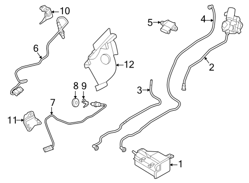 2021 BMW X5 Emission Components ACTIVATED CHARCOAL FILTER Diagram for 16137486244