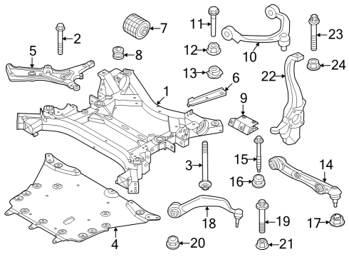 Front Suspension Components Asa-Bolt Diagram for 07146888411