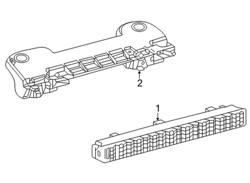 High Mount Lamps High Mount Lamp Diagram for 81570K0050