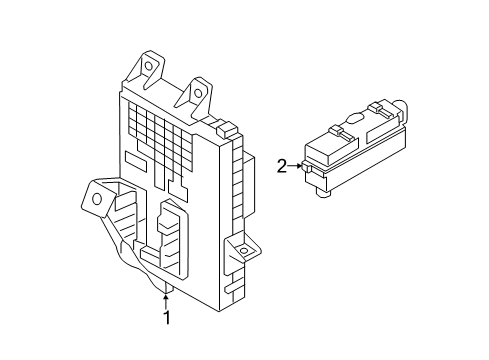 2017 Hyundai Elantra GT Fuse & Relay Ignition Control Module Relay Box Assembly Diagram for 91940A5220