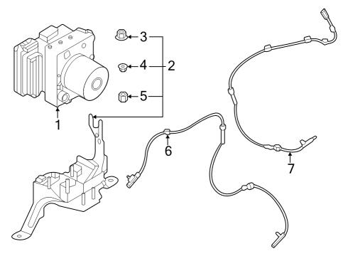 ABS Components Collar Diagram for 476037MA0A