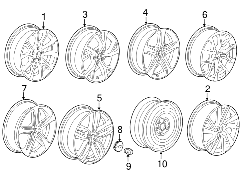 Wheels Center Cap Diagram for 84566465