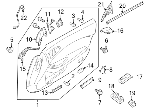 Front Door Plug-Front Floor Diagram for 0128101231