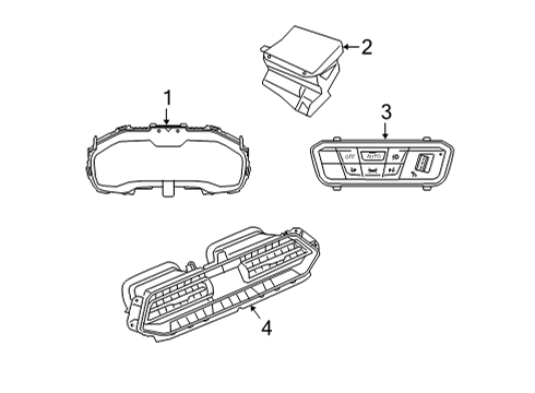 2021 BMW X6 Switches AUTOMATIC AIR CONDITIONING C Diagram for 64119458535