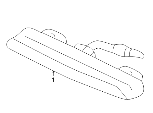 2002 Chevrolet Malibu High Mount Lamps Lamp Asm-High Mount Stop Diagram for 22612730