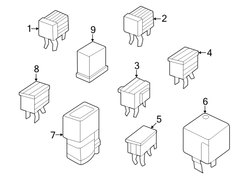 Air Conditioner Relay-Light Diagram for 252308990A