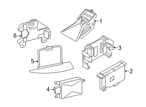 2013 BMW 335i Electrical Components Camshaft Based Driver Support Control Unit Diagram for 66519307421