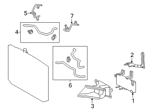 2022 Lexus RX350 Oil Cooler Cooler Assy, Oil Diagram for 329100E040