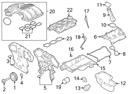 2022 Nissan Frontier Intake Manifold Gauge-Oil Level Diagram for 111409BT0A
