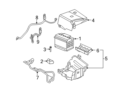 2010 Chevrolet Malibu Battery Negative Cable Diagram for 20925642