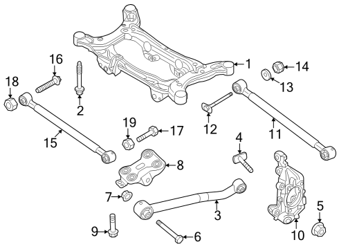 Rear Suspension, Lower Control Arm, Stabilizer Bar, Suspension Components SPRING Diagram for 68607133AA