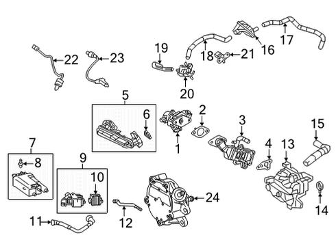 2022 Toyota Corolla Cross Powertrain Control ECM Diagram for 896610A300