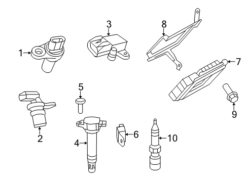 2010 Chrysler Sebring Powertrain Control Plug Diagram for SP00ZFR5AP