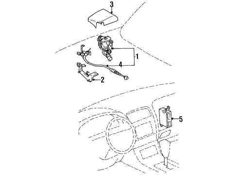1997 Lexus LS400 Cruise Control System Computer Assy, Cruise Control Diagram for 8824050071