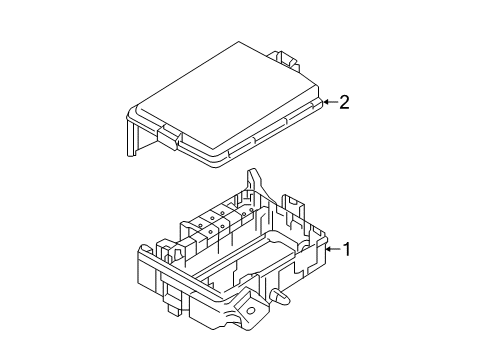 2016 Kia Rio Fuse & Relay Upper Cover-Engine Room Box Diagram for 919521W430