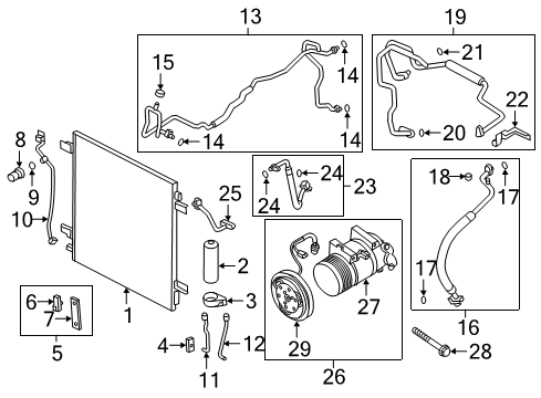 2021 Infiniti QX80 Air Conditioner Amplifier-Control, Air Conditioner Diagram for 277606JR2A