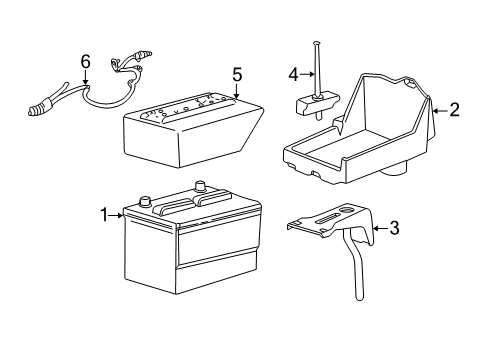 2000 Mercury Sable Battery Positive Cable Diagram for F7DZ14300AA